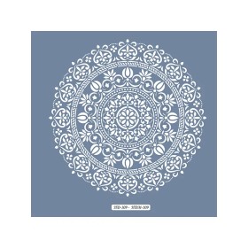 HD109 Damask Home Dekor 45x45 Stencil
