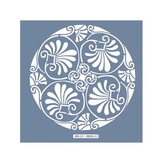 HD115 Yaprak Model Home Dekor 45x45 Stencil