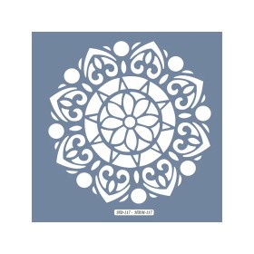 HD117 Mandala Model Home Dekor 45x45 Stencil