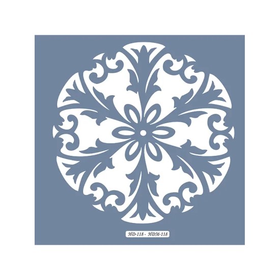 HD118 Mandala Model Home Dekor 45x45 Stencil