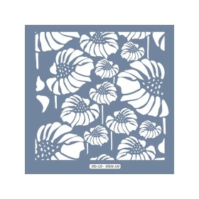 HD120 Yaprak Model Home Dekor 45x45 Stencil