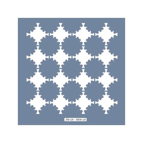 HD128 Geometrik Model Home Dekor 45x45 Stencil