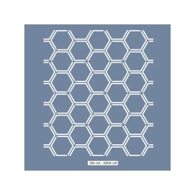 HD130 Petek Model Home Dekor 45x45 Stencil