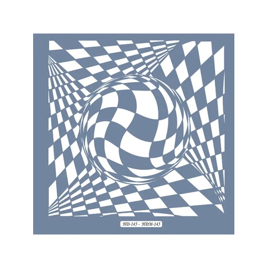 HD145 Geometrik Model Home Dekor 45x45 Stencil