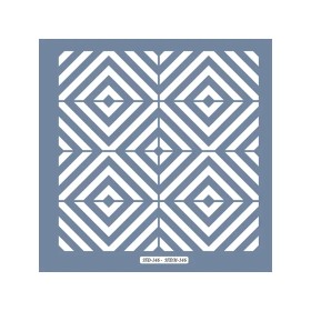 HD146 Geometrik Model Home Dekor 45x45 Stencil