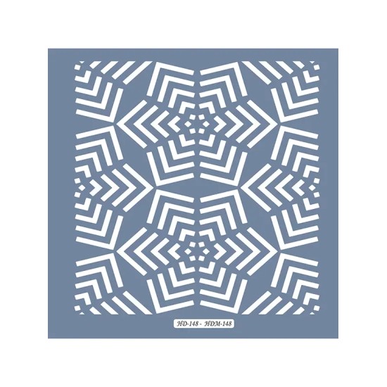 HD148 Geometrik Model Home Dekor 45x45 Stencil