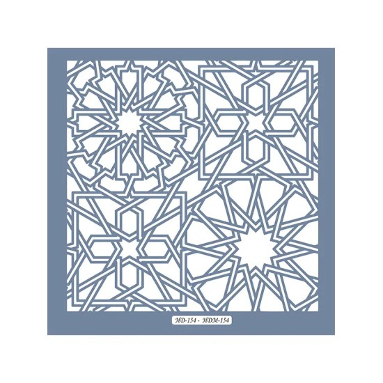HD154 Geometrik Model Home Dekor 45x45 Stencil