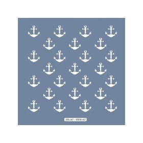 HD165 Çapa Model Home Dekor 45x45 Stencil