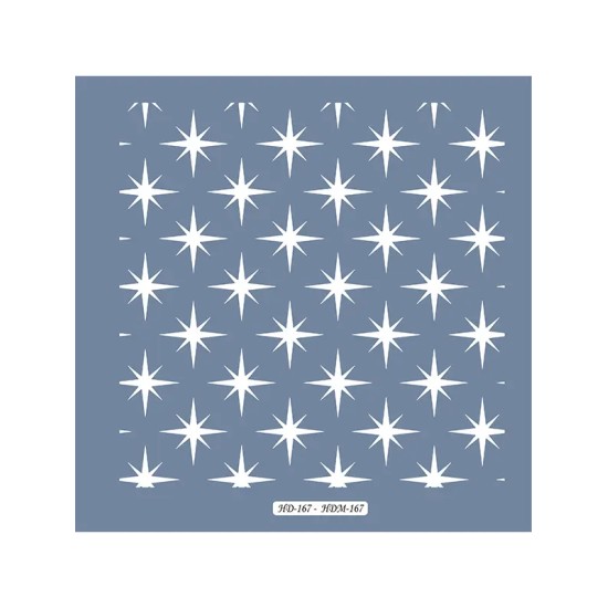 HD167 Yıldız Model Home Dekor 45x45 Stencil