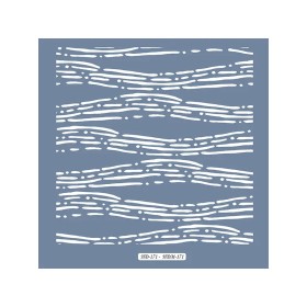 HD171 Ağaç Doku Model Home Dekor 45x45 Stencil