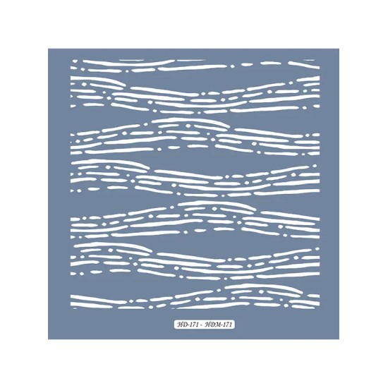 HD171 Ağaç Doku Model Home Dekor 45x45 Stencil