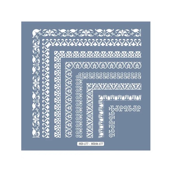 HD177 Bordür Model Home Dekor 45x45 Stencil