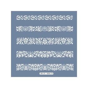 HD178 Bordür Model Home Dekor 45x45 Stencil