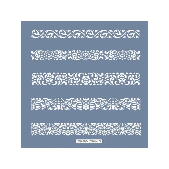 HD178 Bordür Model Home Dekor 45x45 Stencil