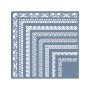HDM196 Köşe Bordür Model Home Dekor 25x25 Stencil