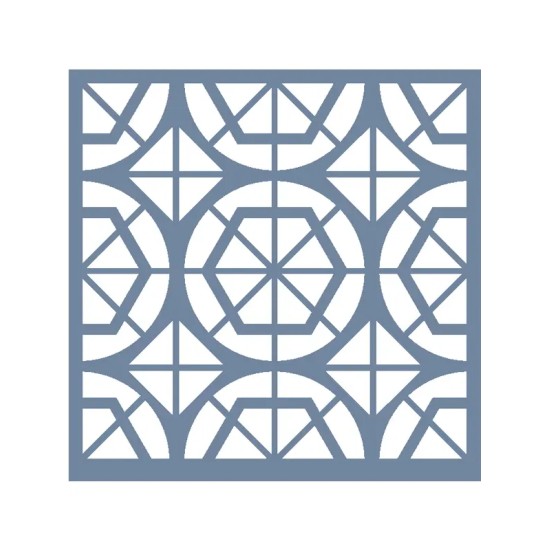 EHDM01 Fayans Model Home Dekor 25x25 Stencil