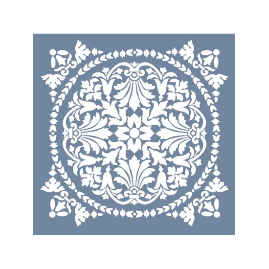 EHDM02 Fayans Model Home Dekor 25x25 Stencil
