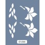 D46 Yaprak Model D Serisi Stencil 15x20cm