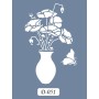 D51 Çiçek Model D Serisi Stencil 15x20cm