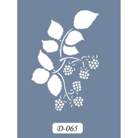 D65 Çiçek Model D Serisi Stencil 15x20cm