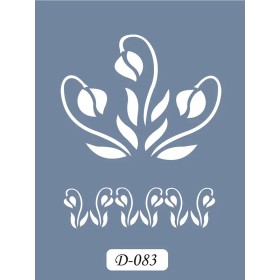 D83 Lale Model D Serisi Stencil 15x20cm