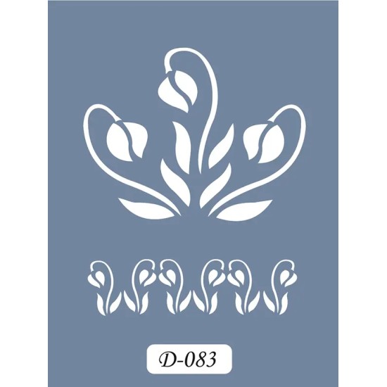D83 Lale Model D Serisi Stencil 15x20cm
