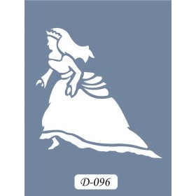 D96 Prenses Model D Serisi Stencil 15x20cm