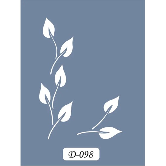 D98 Yaprak Model D Serisi Stencil 15x20cm
