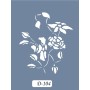D104 Çiçek Model D Serisi Stencil 15x20cm