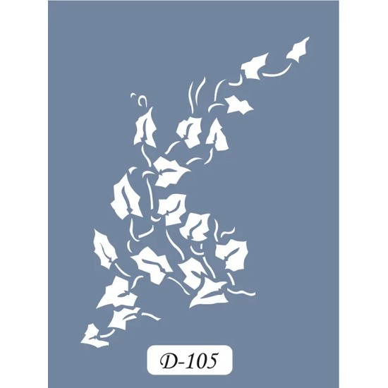 D105 Yaprak Model D Serisi Stencil 15x20cm