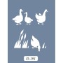 D191 Ördek Model D Serisi Stencil 15x20cm