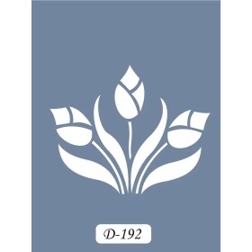 D192 Lale Model D Serisi Stencil 15x20cm