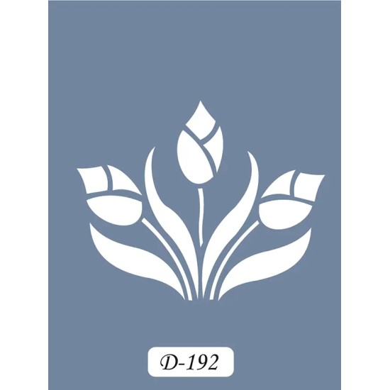 D192 Lale Model D Serisi Stencil 15x20cm