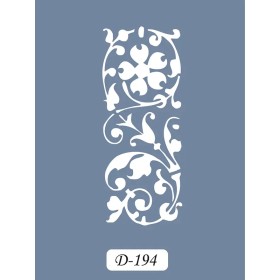 D194 Yaprak Model D Serisi Stencil 15x20cm
