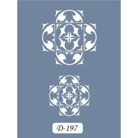 D197 Fayan Model D Serisi Stencil 15x20cm