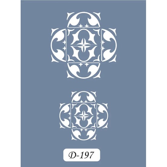 D197 Fayan Model D Serisi Stencil 15x20cm