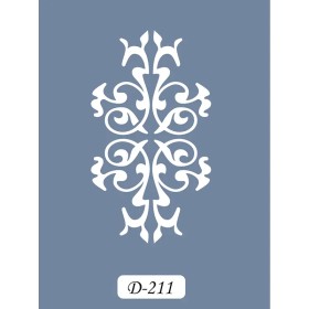 D211 Fayans Model D Serisi Stencil 15x20cm