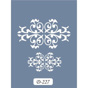 D227 Fayans Model D Serisi Stencil 15x20cm