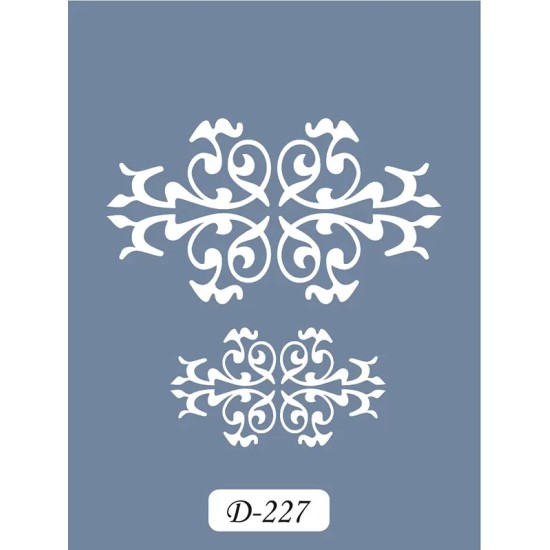 D227 Fayans Model D Serisi Stencil 15x20cm