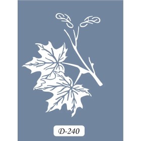 D240 Yaprak Model D Serisi Stencil 15x20cm
