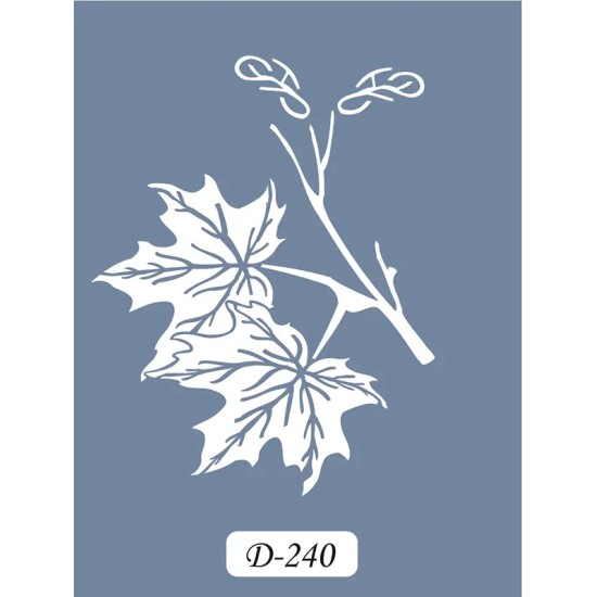 D240 Yaprak Model D Serisi Stencil 15x20cm