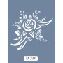 D243 Gül Model D Serisi Stencil 15x20cm