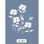 D269 Çiçek Model D Serisi Stencil 15x20cm