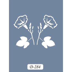 D284 Çiçek Model D Serisi Stencil 15x20cm
