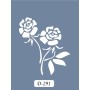 D291 Gül Model D Serisi Stencil 15x20cm