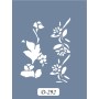 D292 Çiçek Model D Serisi Stencil 15x20cm