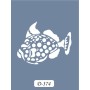 D374 Balık Model D Serisi Stencil 15x20cm