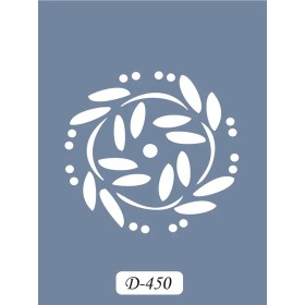 D450 Yaprak Model D Serisi Stencil 15x20cm