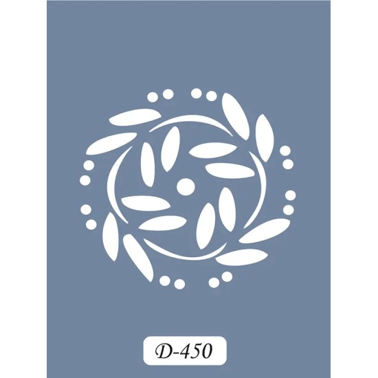 D450 Yaprak Model D Serisi Stencil 15x20cm