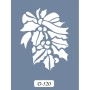 D520 Yılbaşı Çiçeği Model D Serisi Stencil 15x20cm
